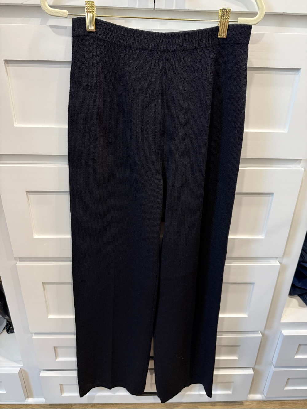 St. John Black Knit Sweater Pants